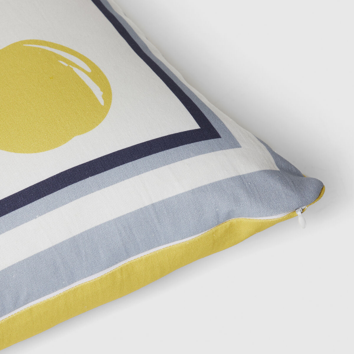 Cojín Benetton Amarillo Blanco Cerezas 40 x 40 cm Cuadrado