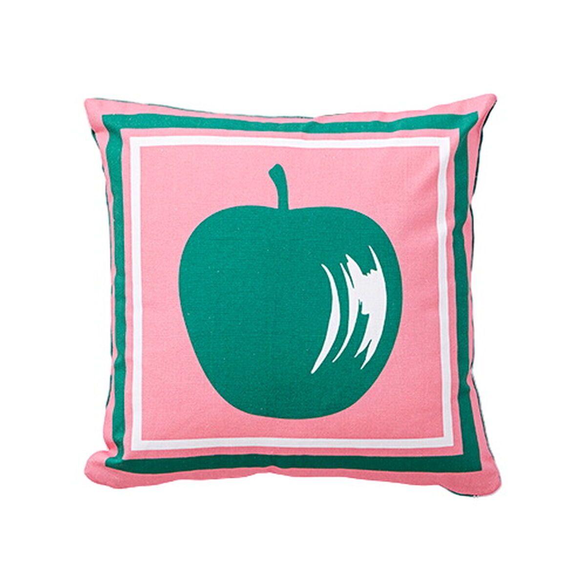Cojín Benetton Verde Rosa Manzana 40 x 40 cm Cuadrado
