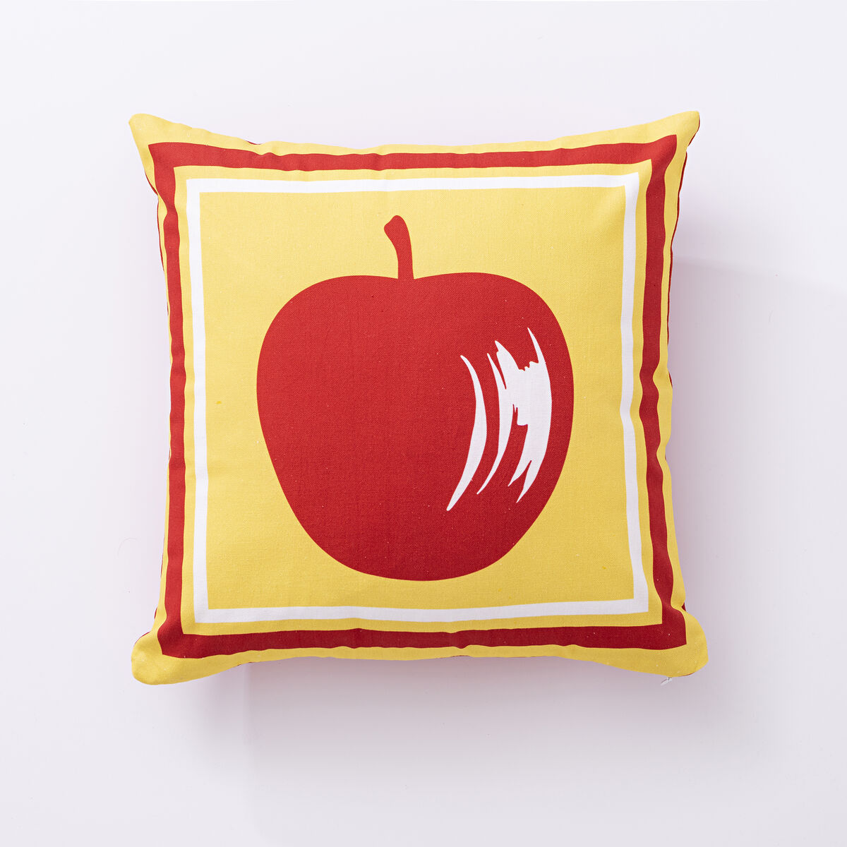 Cojín Benetton Amarillo Rojo Manzana 40 x 40 cm Cuadrado
