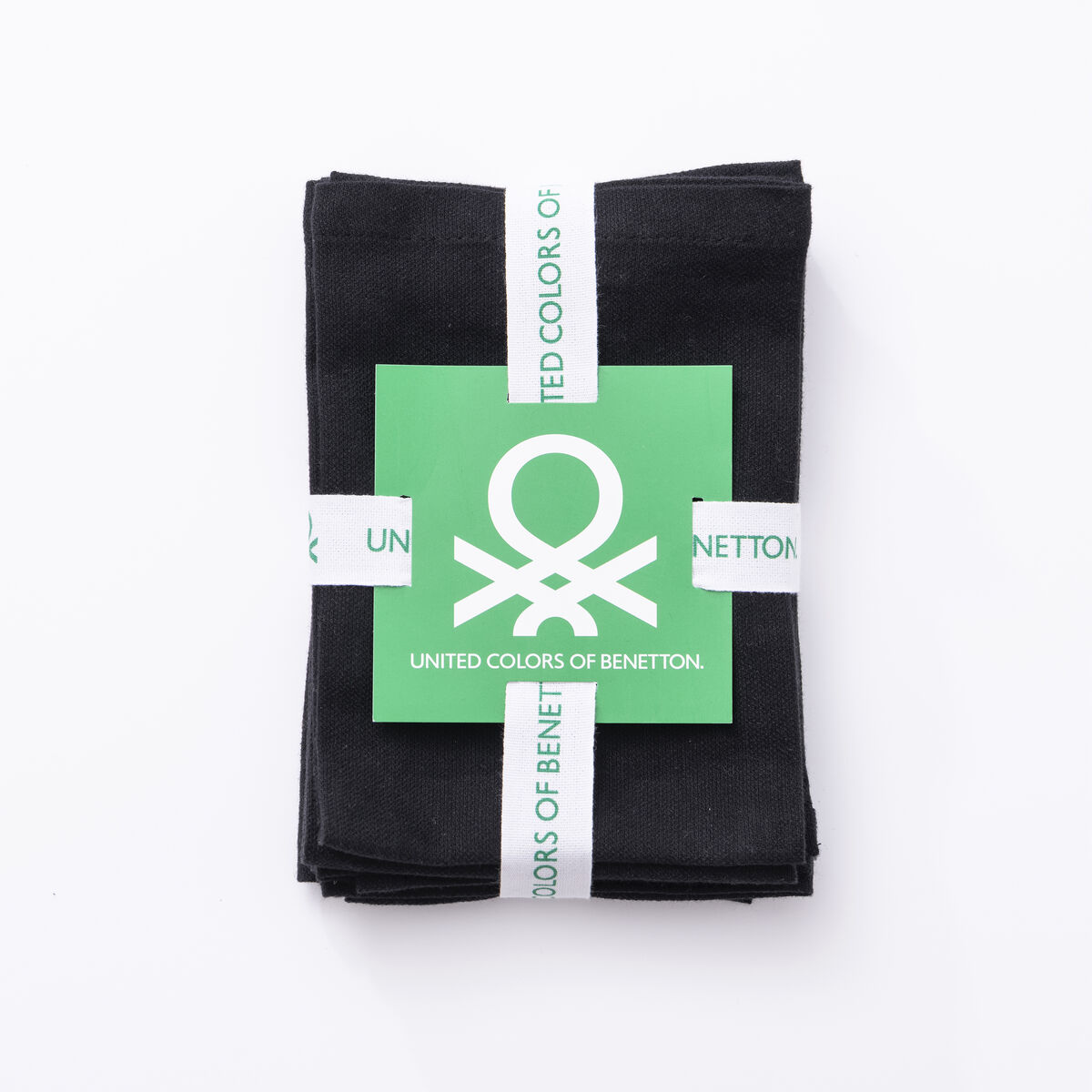 Servilletas Benetton Negro 40 x 40 cm 4 Piezas