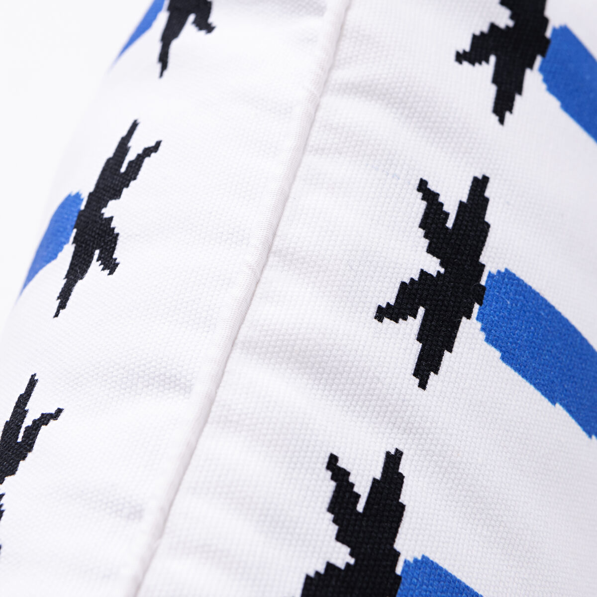 Cojín Benetton Azul Blanco Zanahoria 40 x 40 cm