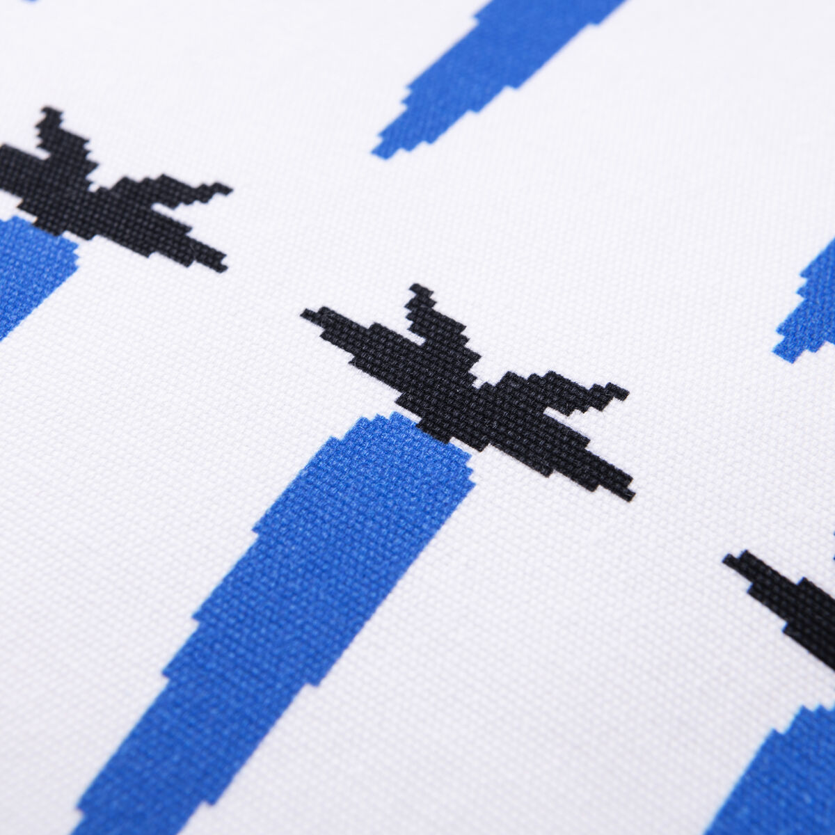 Cojín Benetton Azul Blanco Zanahoria 40 x 40 cm