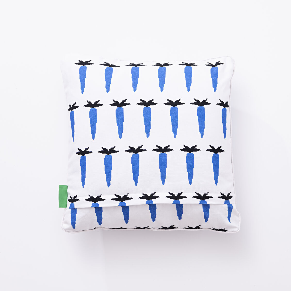 Cojín Benetton Azul Blanco Zanahoria 40 x 40 cm