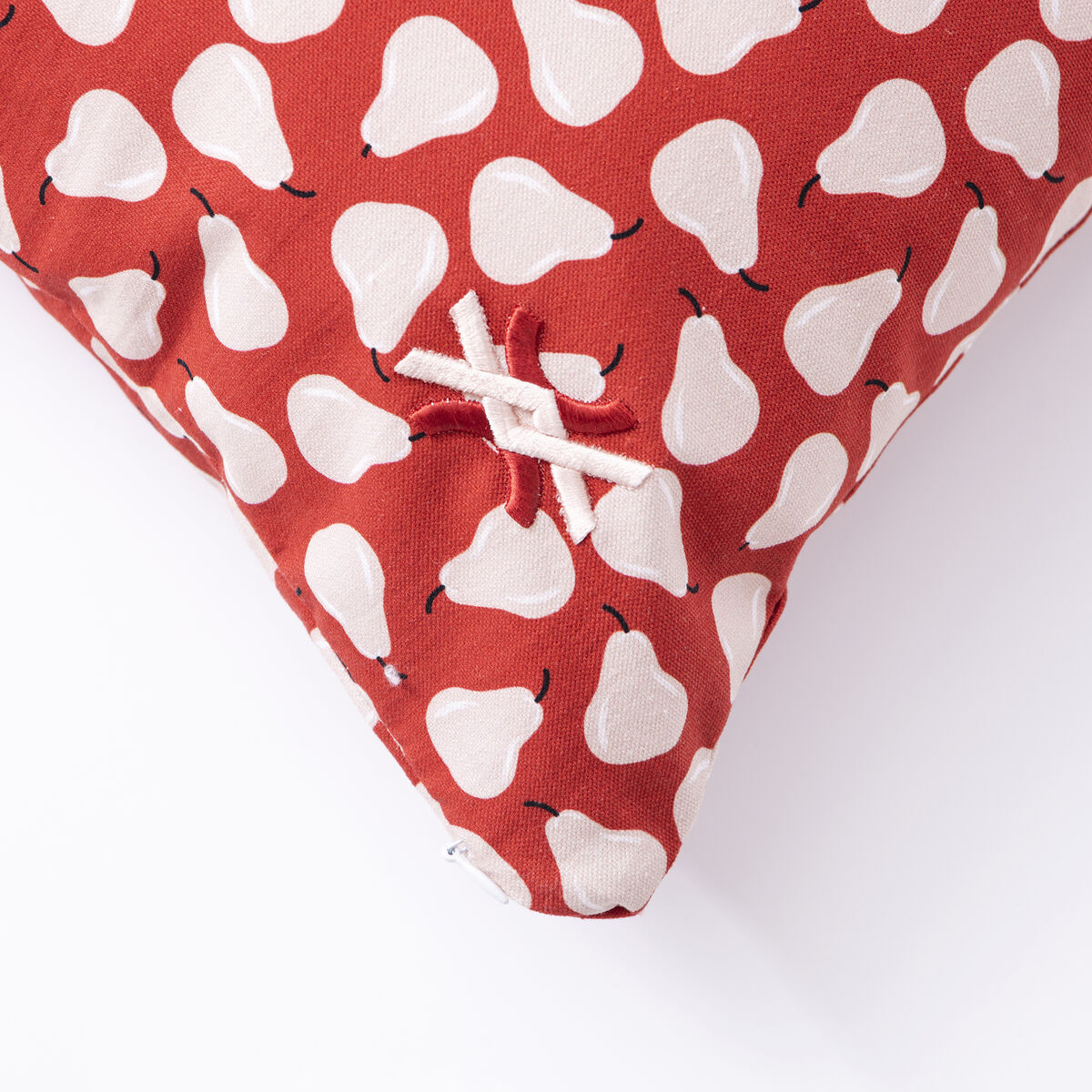 Cojín Benetton Blanco Rojo Pera 35 x 50 cm