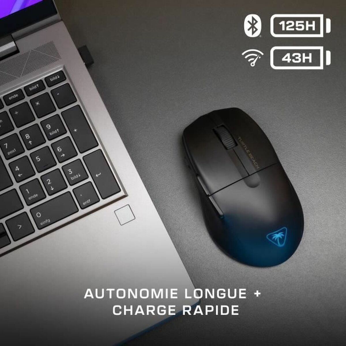 Ratón Inalámbrico Óptico Turtle Beach TBM-1102-05 Negro 26000 DPI