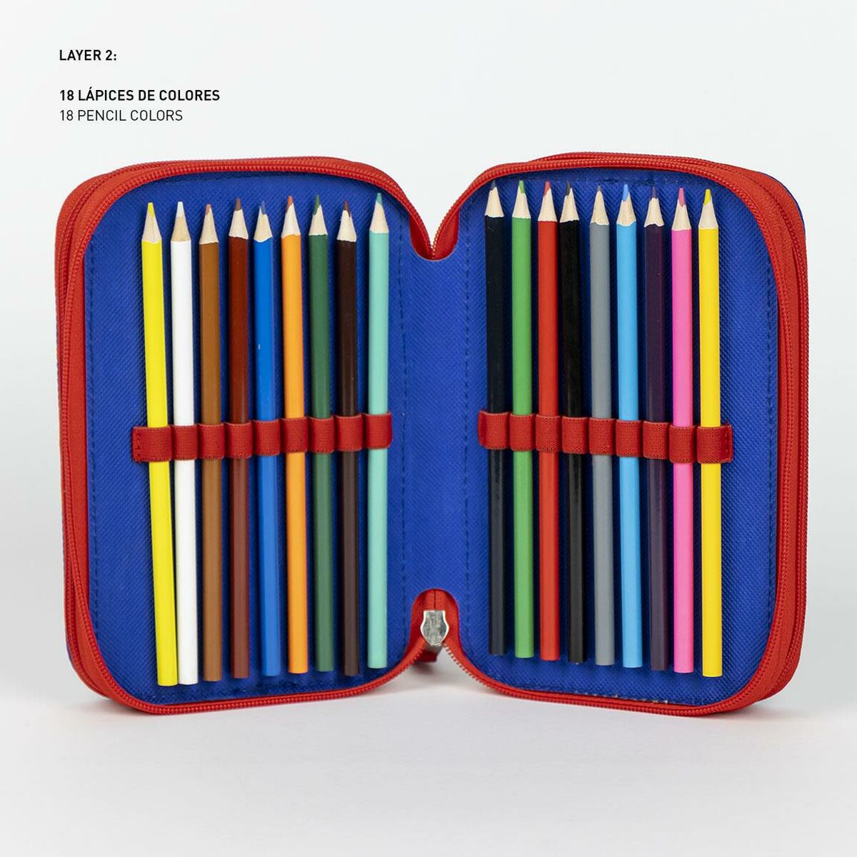 Plumier Triple The Paw Patrol Azul 12,5 x 6,5 x 19,5 cm