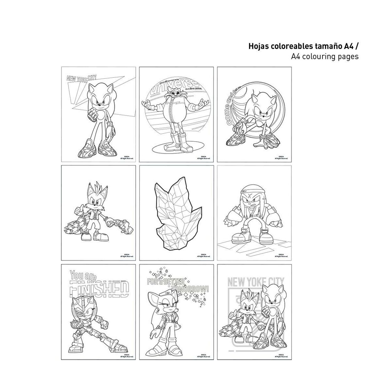 Set de Papelería Sonic