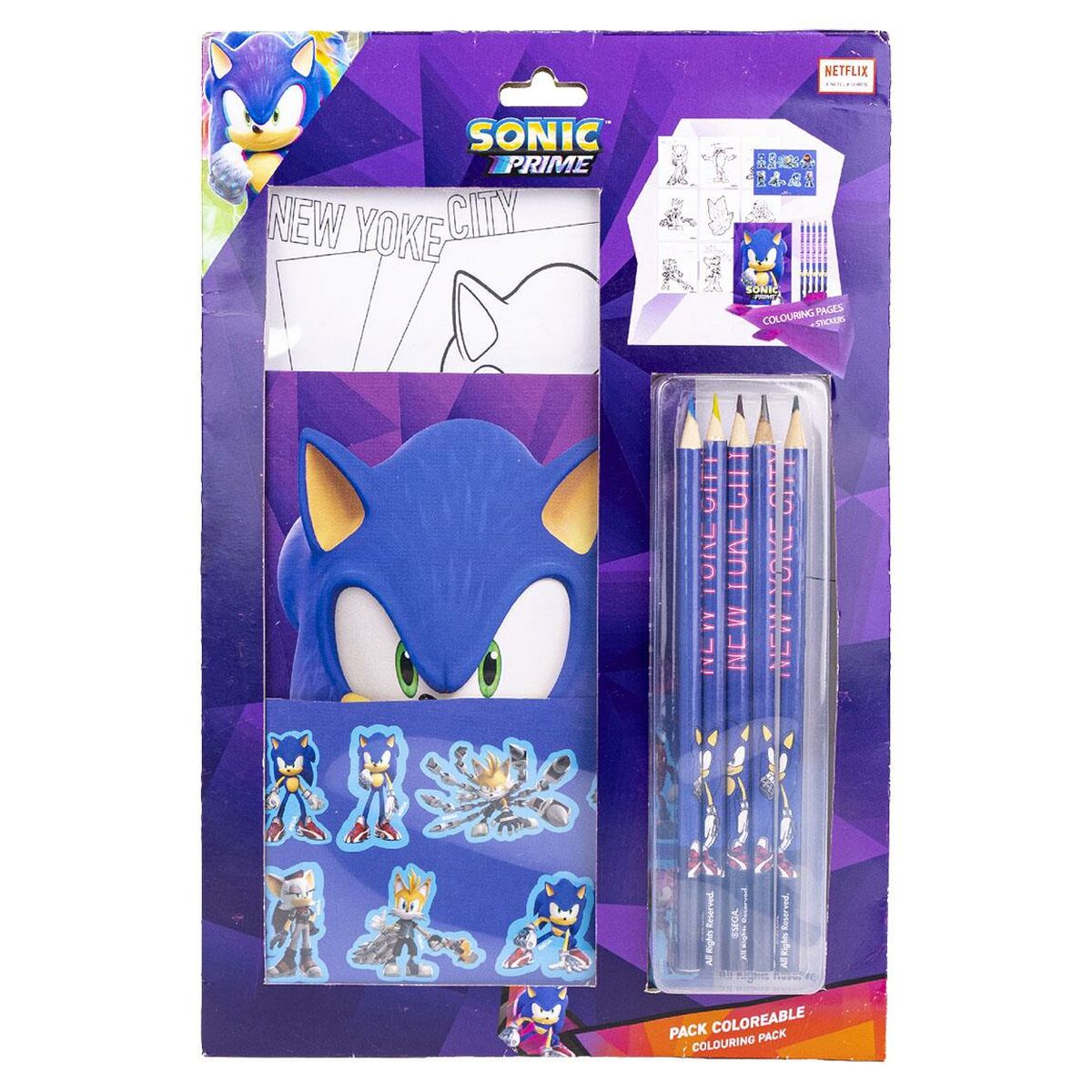 Set de Papelería Sonic