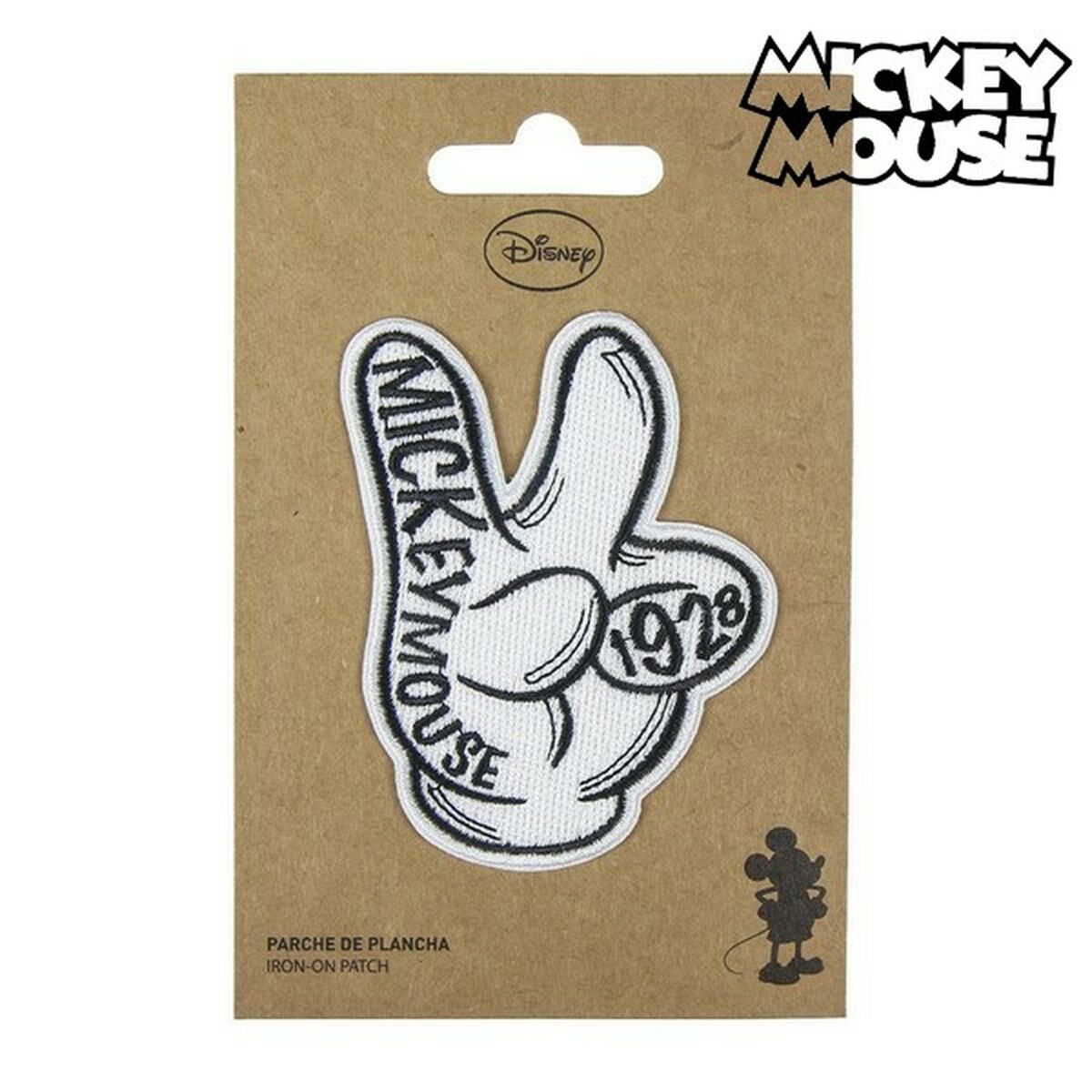 Parche Mickey Mouse   Blanco 9,5 x 14,5 cm