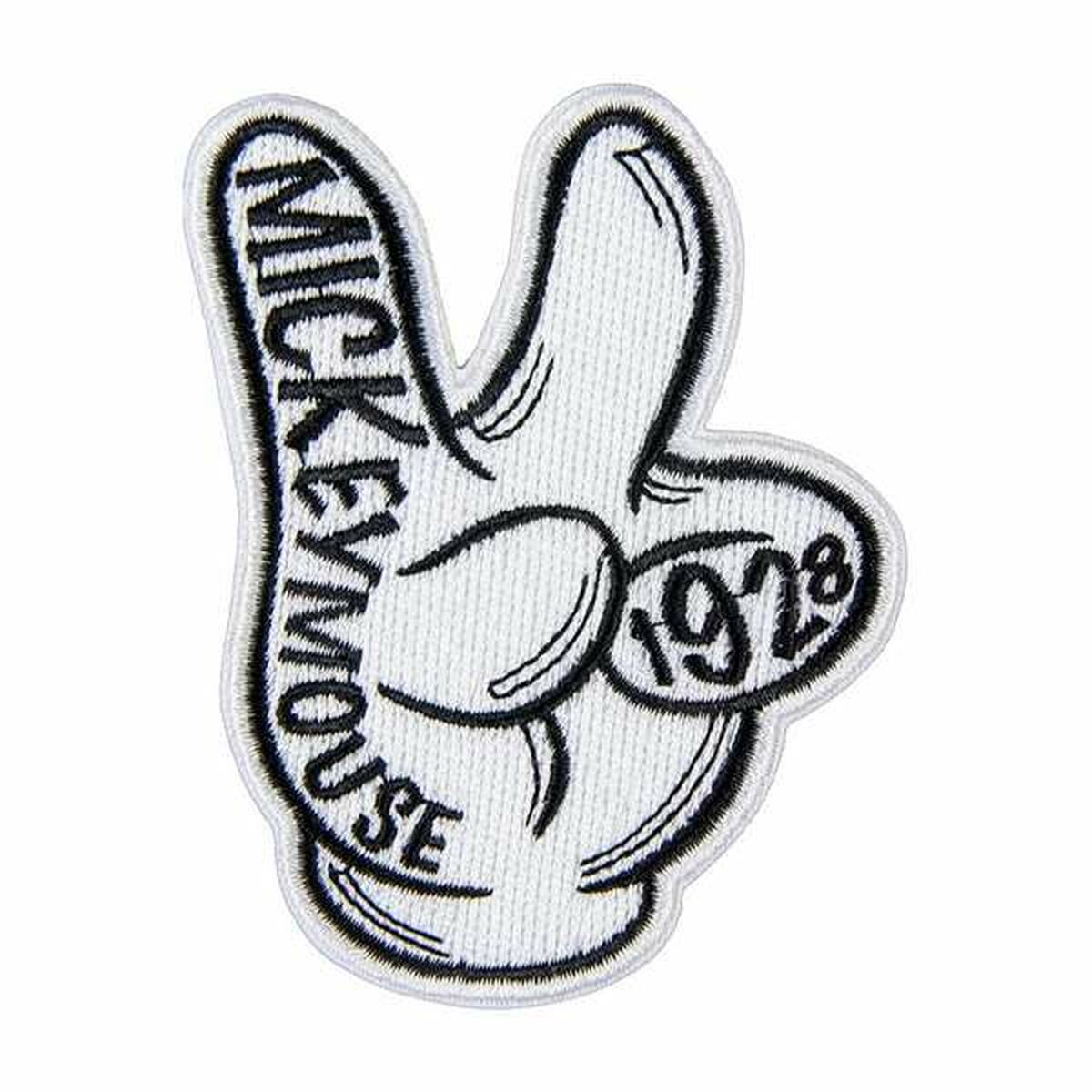 Parche Mickey Mouse   Blanco 9,5 x 14,5 cm