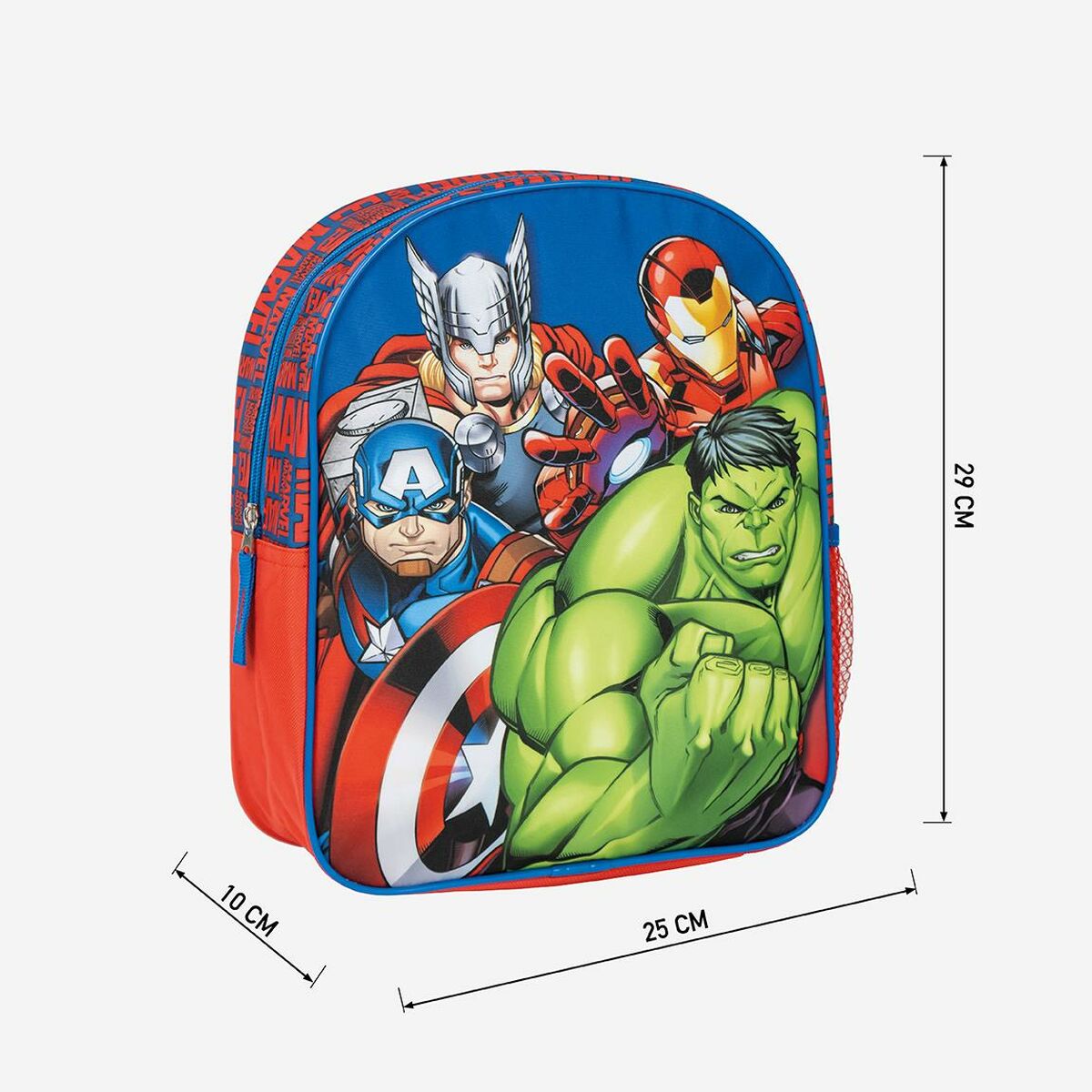 Mochila Escolar The Avengers Azul 25,0 x 20,0 x 30,0 cm