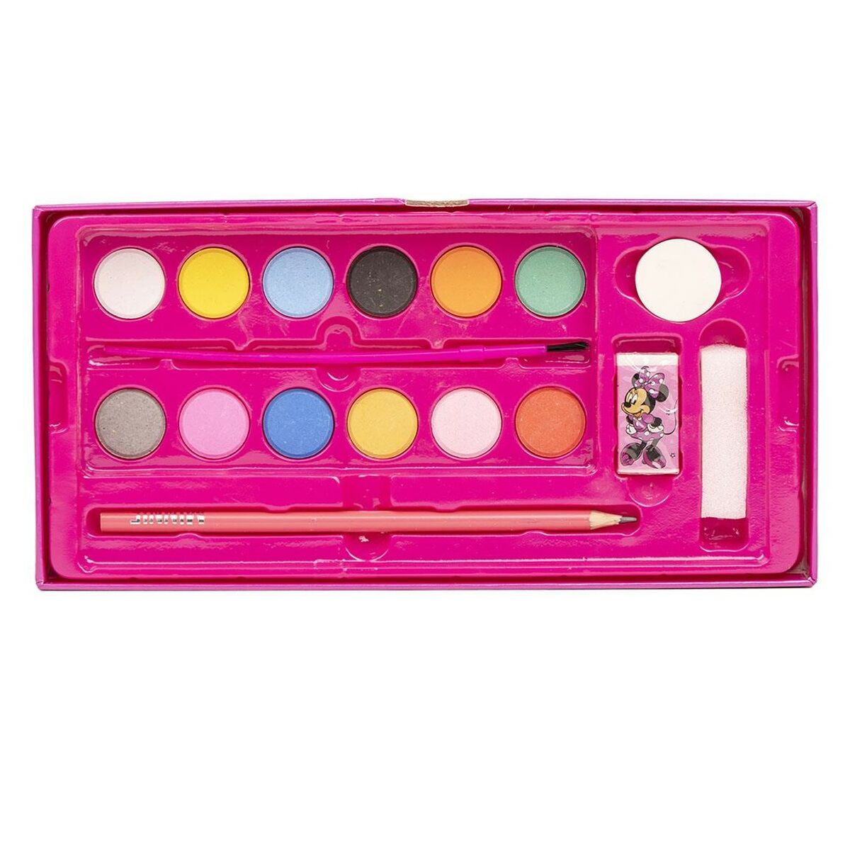 Set de Papelería Minnie Mouse Rosa Maletín