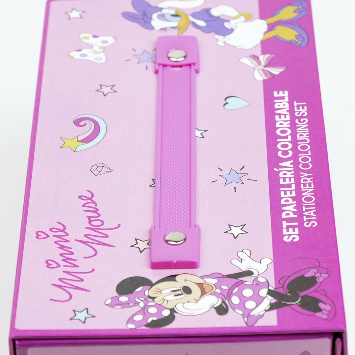 Set de Papelería Minnie Mouse Rosa Maletín