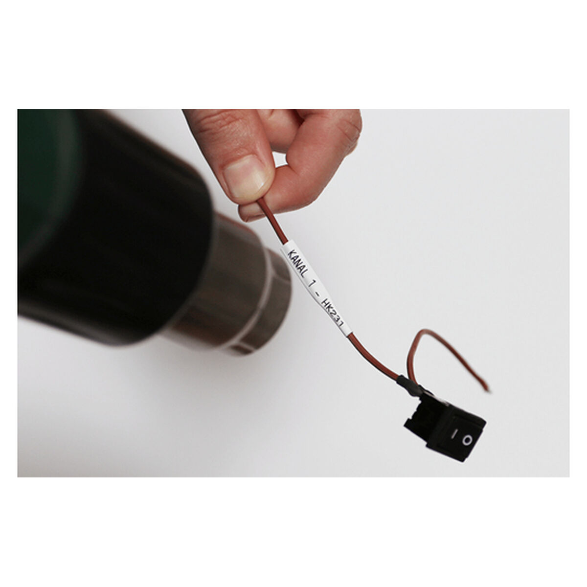 Cinta Laminada para Rotuladoras Brother HSE261E Blanco Negro (1 unidad)