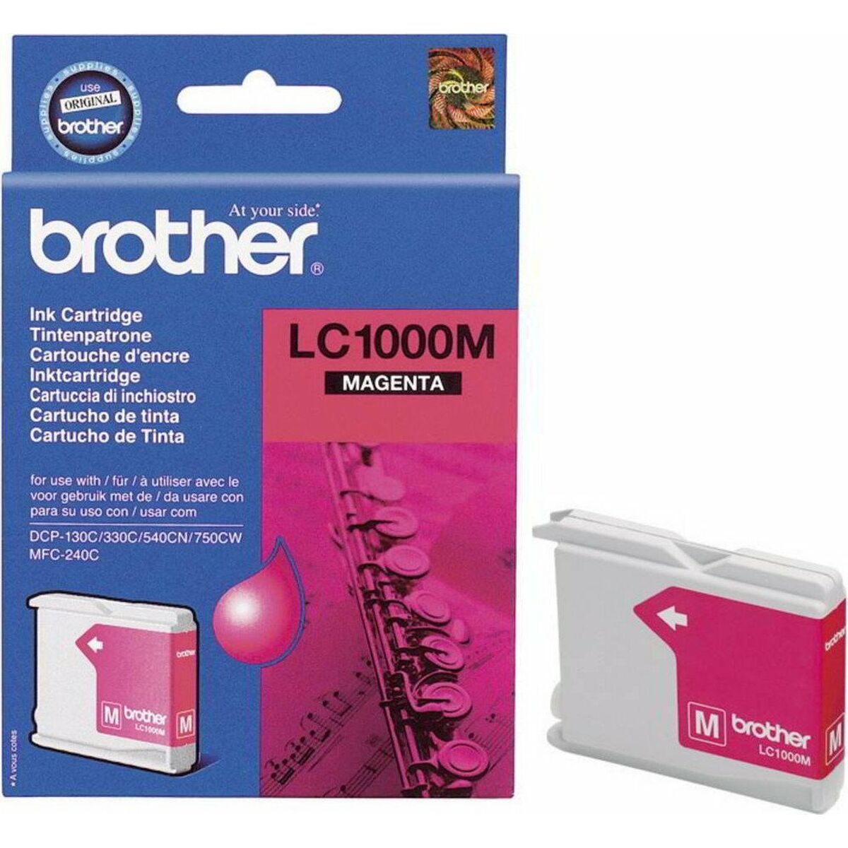 Cartucho de Tinta Original Brother LC1000M Magenta