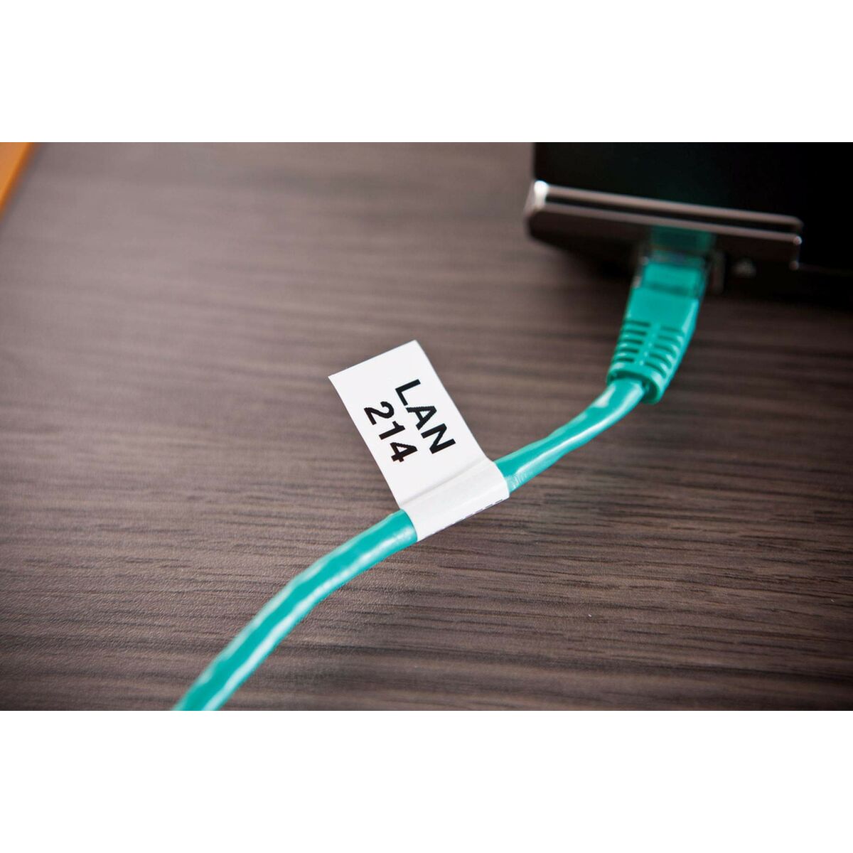 Cinta Laminada para Rotuladoras Brother TZe-FX221 Negro Negro/Blanco (9 mm x 8 m)