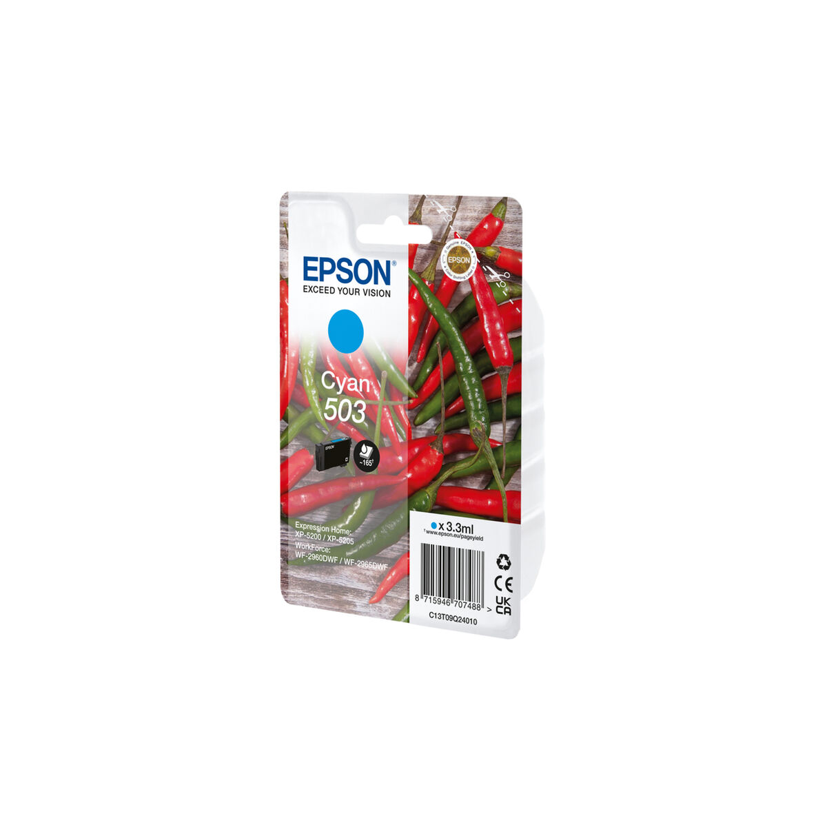 Cartucho de Tinta Original Epson 503 Azul Cian