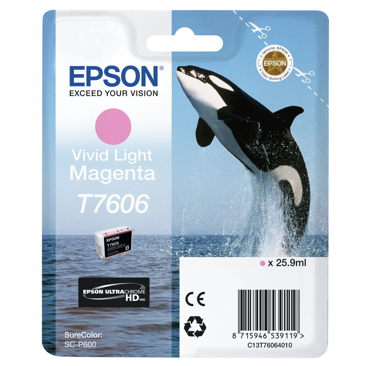 Cartucho de Tinta Original Epson C13T76064N10 Magenta Magenta Claro