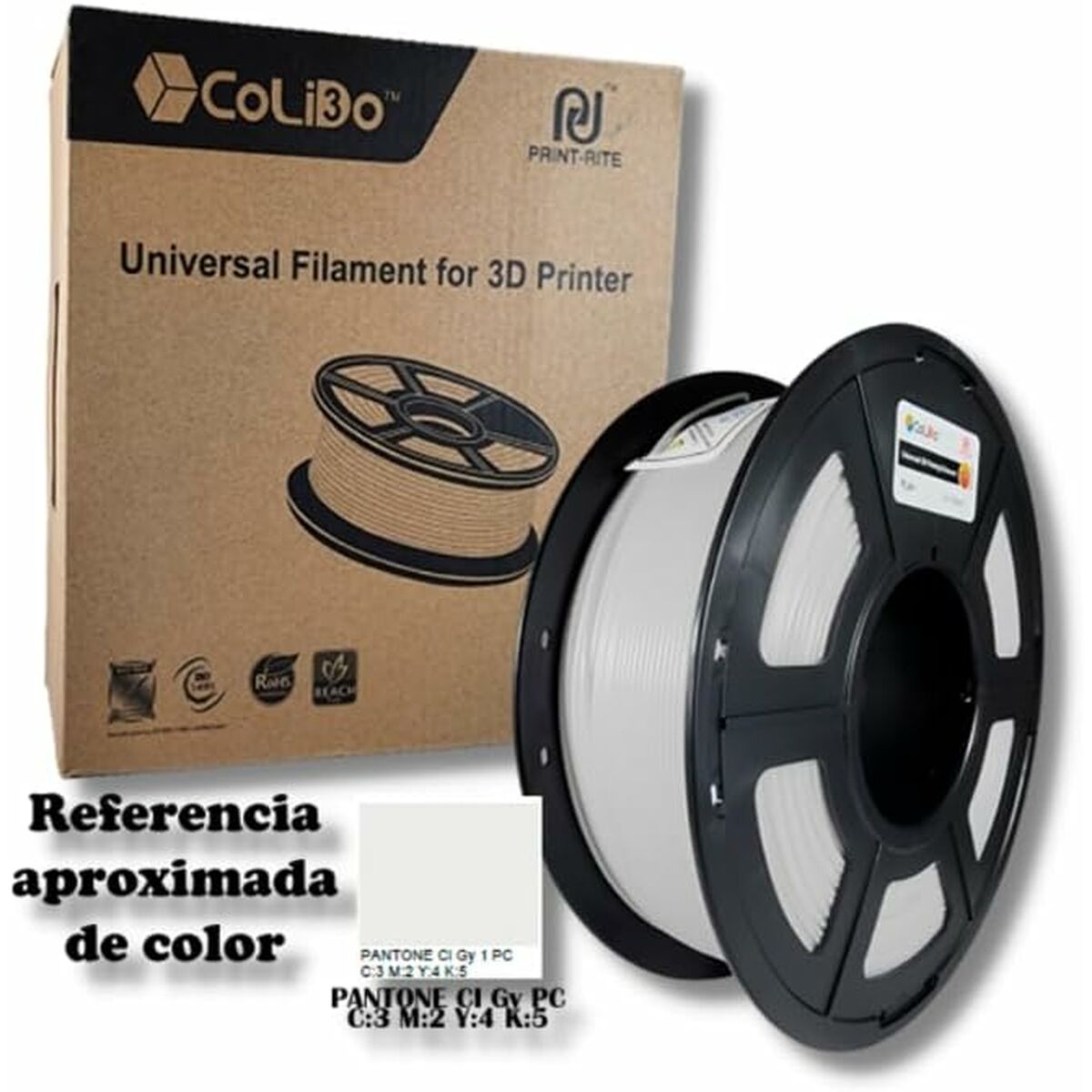 Bobina de Filamento CoLiDo COL3D-LCD163W Blanco