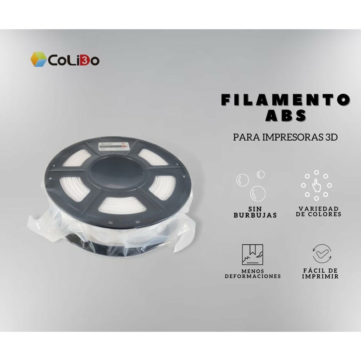 Bobina de Filamento CoLiDo COL3D-LCD163W Blanco