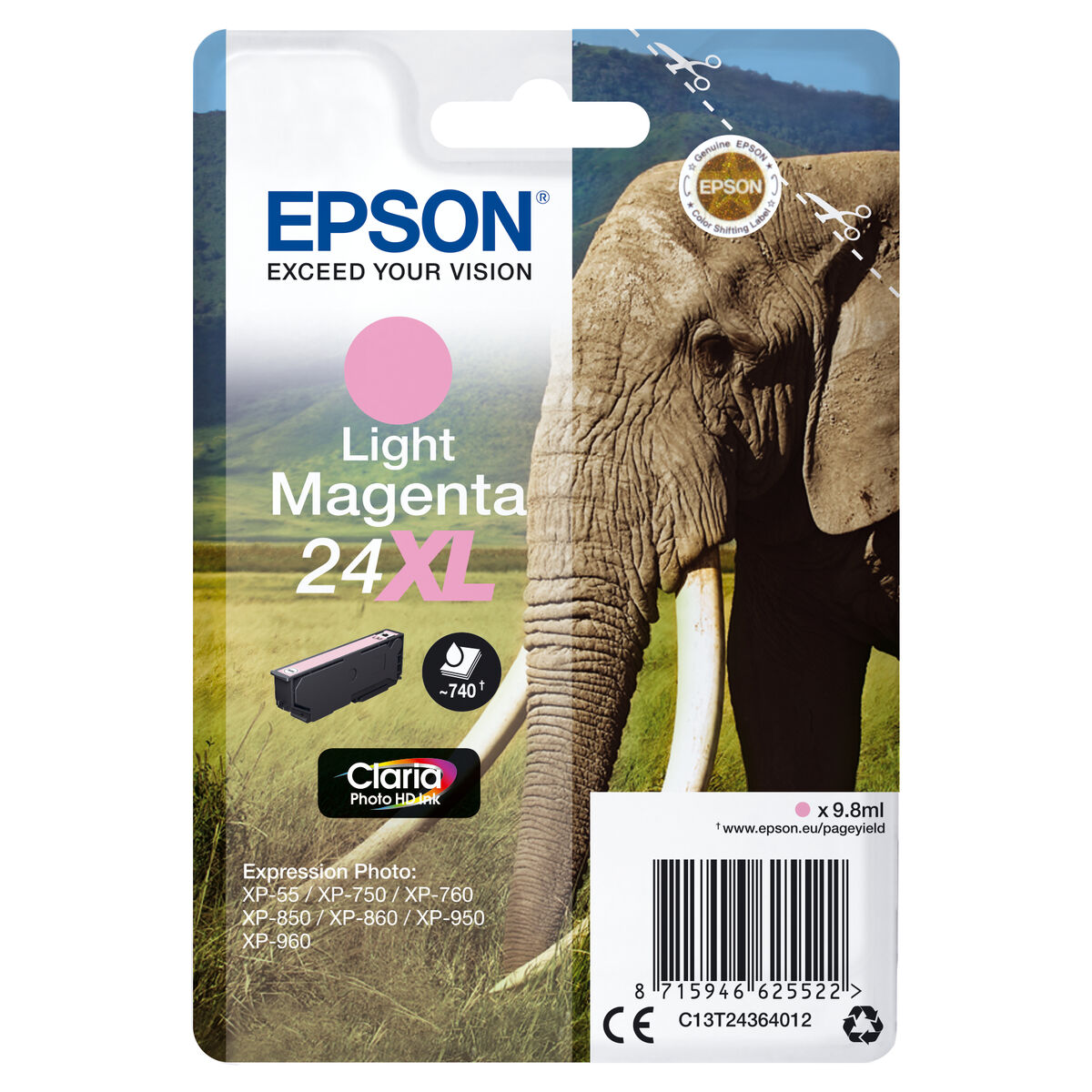 Cartucho de Tinta Original Epson C13T24364012 Magenta Claro