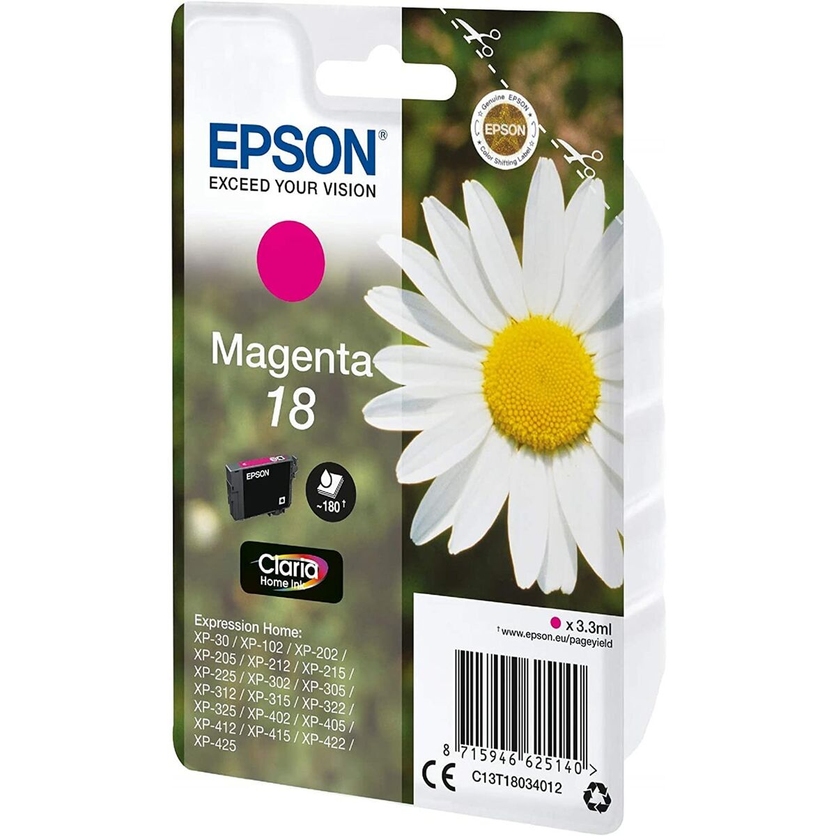 Cartucho de Tinta Original Epson C13T18034012 Magenta