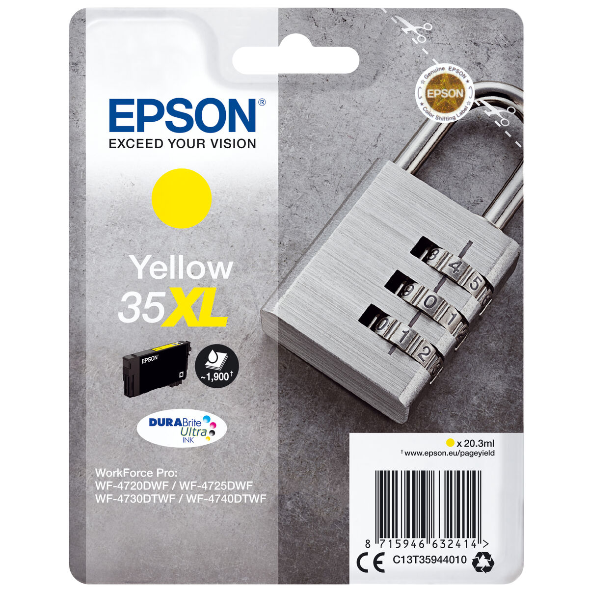 Cartucho de Tinta Original Epson C13T35944010 Amarillo