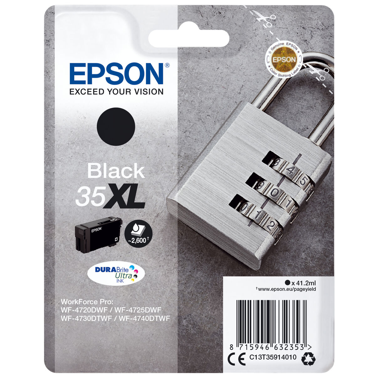 Cartucho de Tinta Original Epson 235M552 Negro