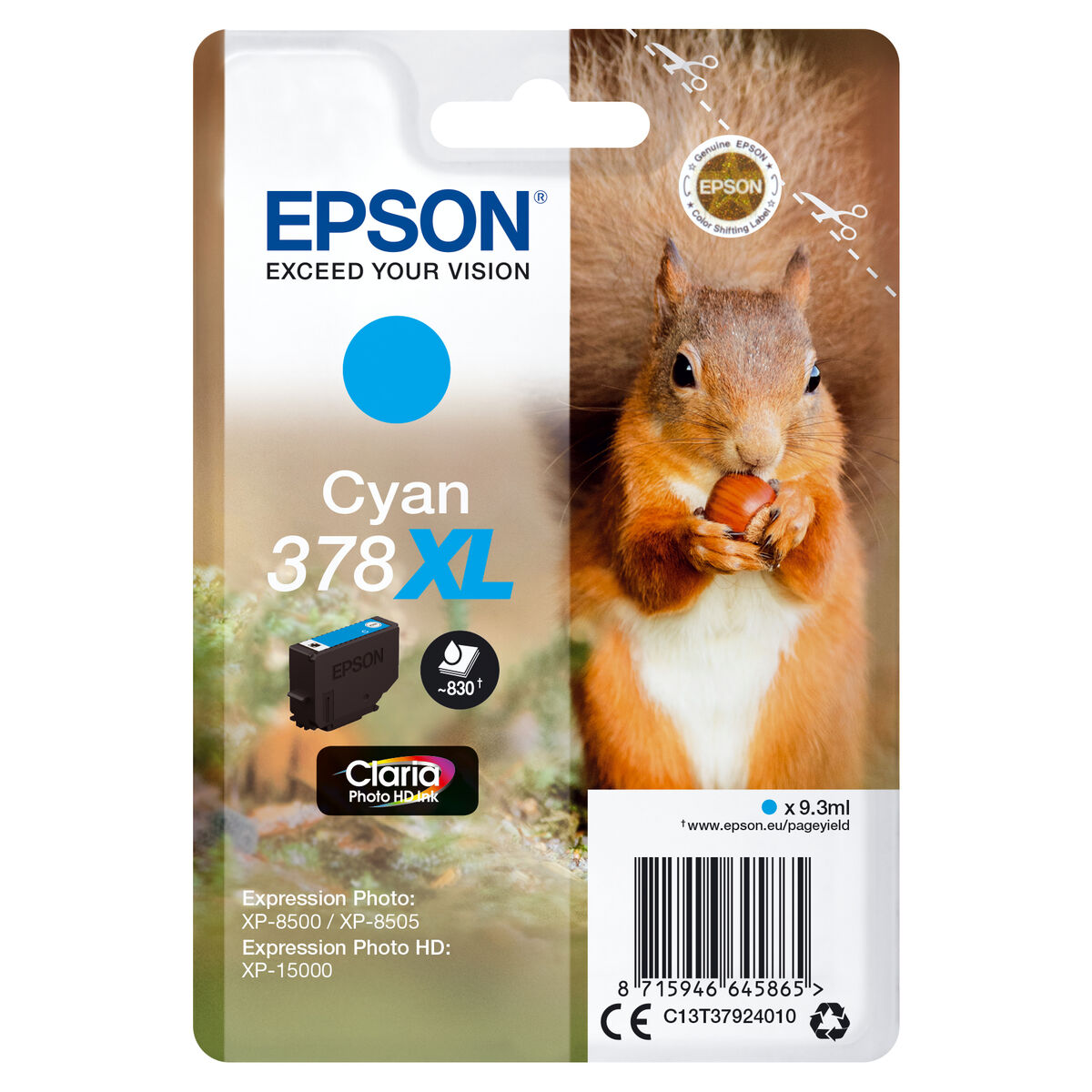 Cartucho de Tinta Original Epson EP64586 9,3 ml Cian