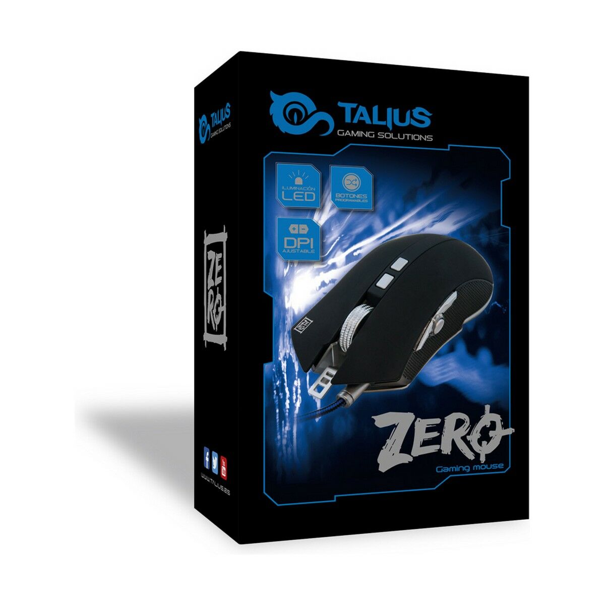 Ratón Gaming Talius ZERO Negro 4000 dpi