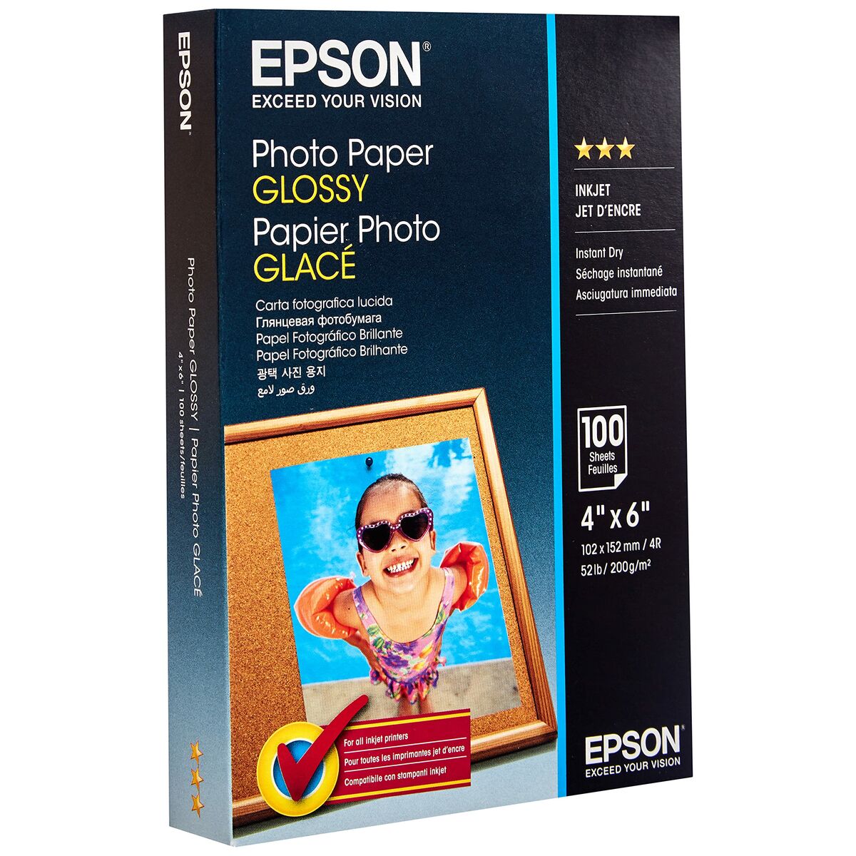 Pack de Tinta y Papel Fotográfico Epson C13S042548 A7 (1 unidad)