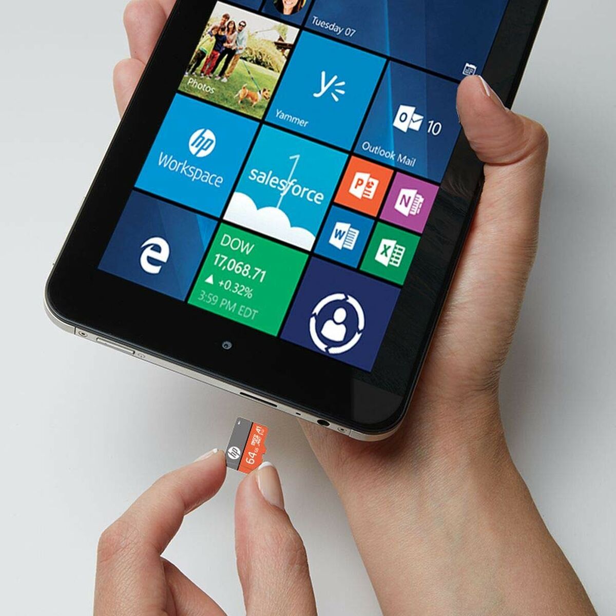 Tarjeta de Memoria Micro SD con Adaptador HP HFUD064-1V31A 64 GB