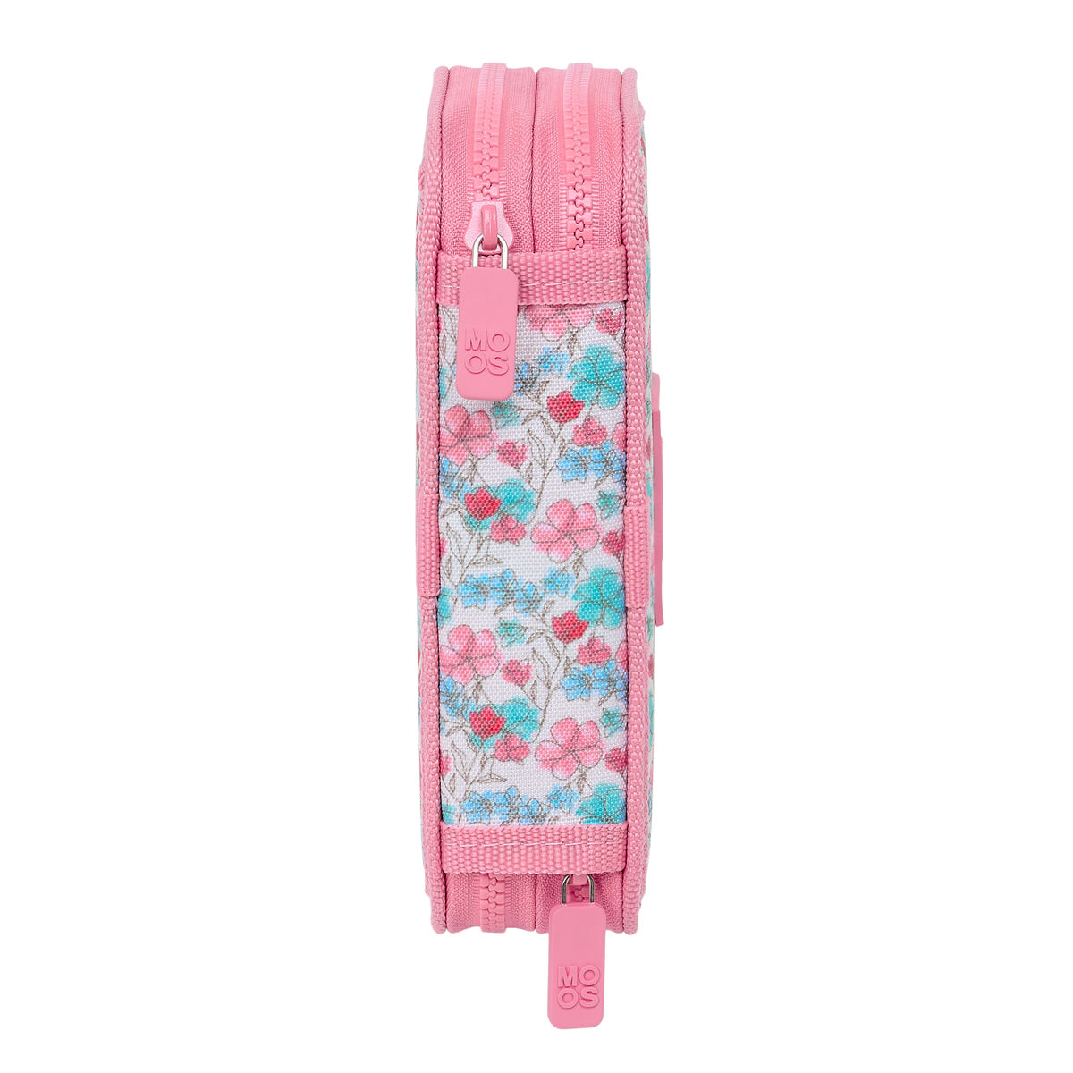 Estuche Escolar Safta Flores 12,5 x 19,5 x 4 cm