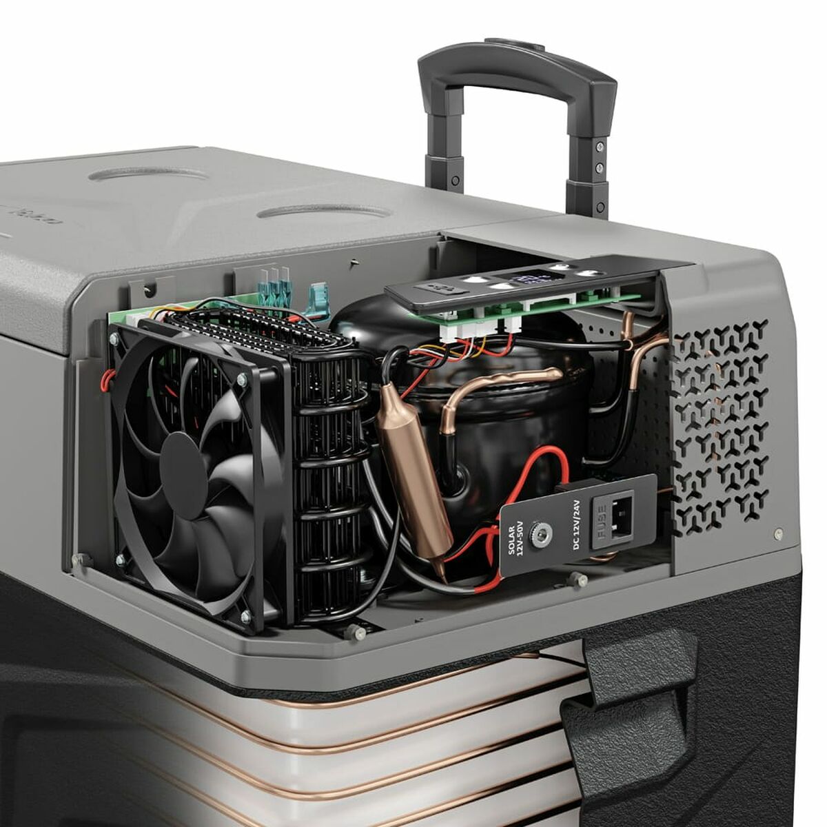 Nevera Portátil Eléctrica Yolco BCX30 GREY Negro 60 W 28 L