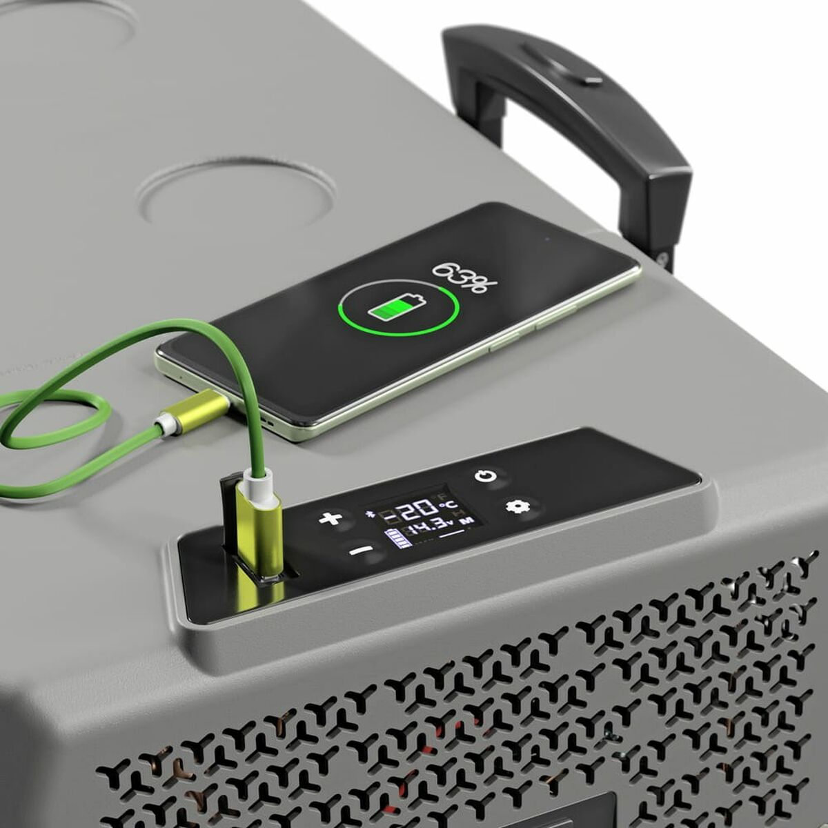 Nevera Portátil Eléctrica Yolco BCX40 GREY Gris 39 L