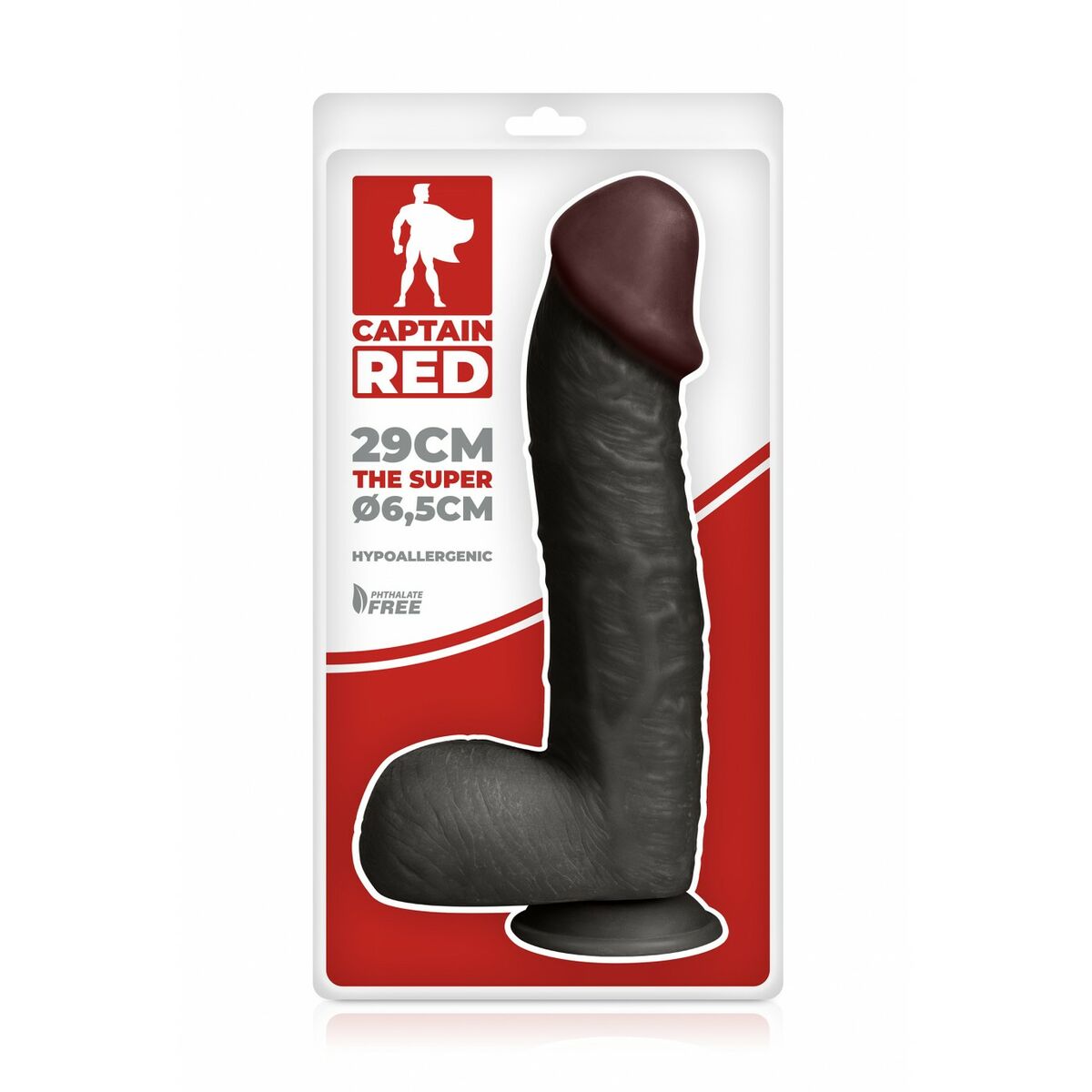 Consolador Realista Captain Red 30 cm