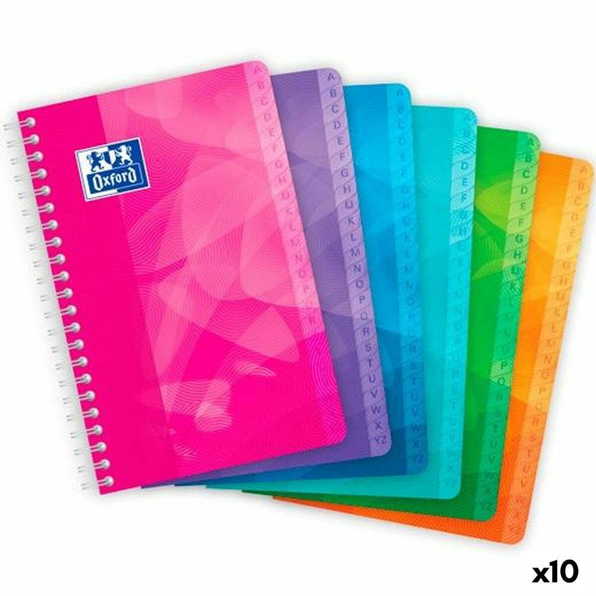 Cuaderno Oxford 50 Hojas 11 x 17 cm (10 Unidades)