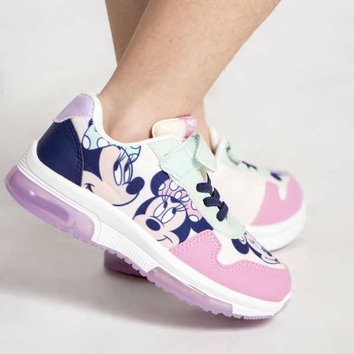 Zapatillas Deportivas con LED Minnie Mouse Rosa 29