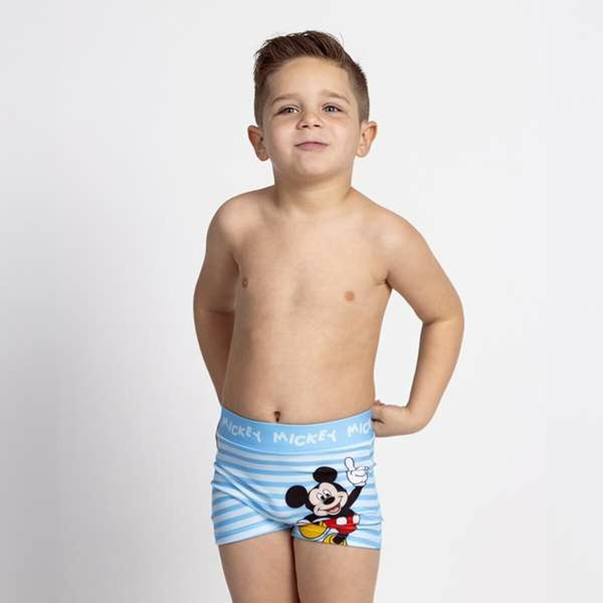 Bañador Boxer Para Niños Mickey Mouse