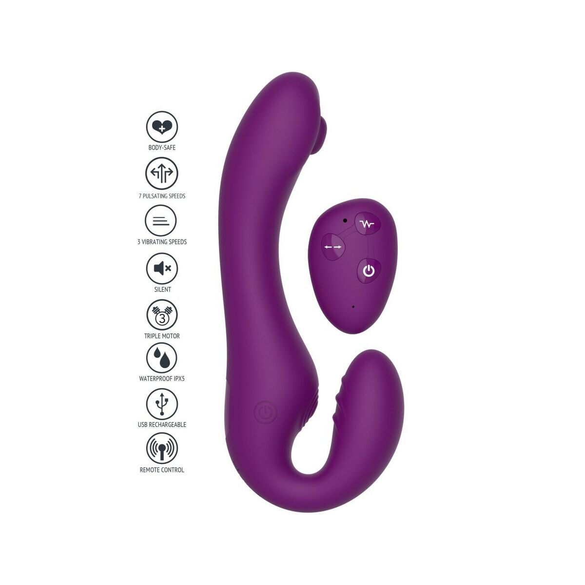 Vibrador Punto G Toy Joy Morado