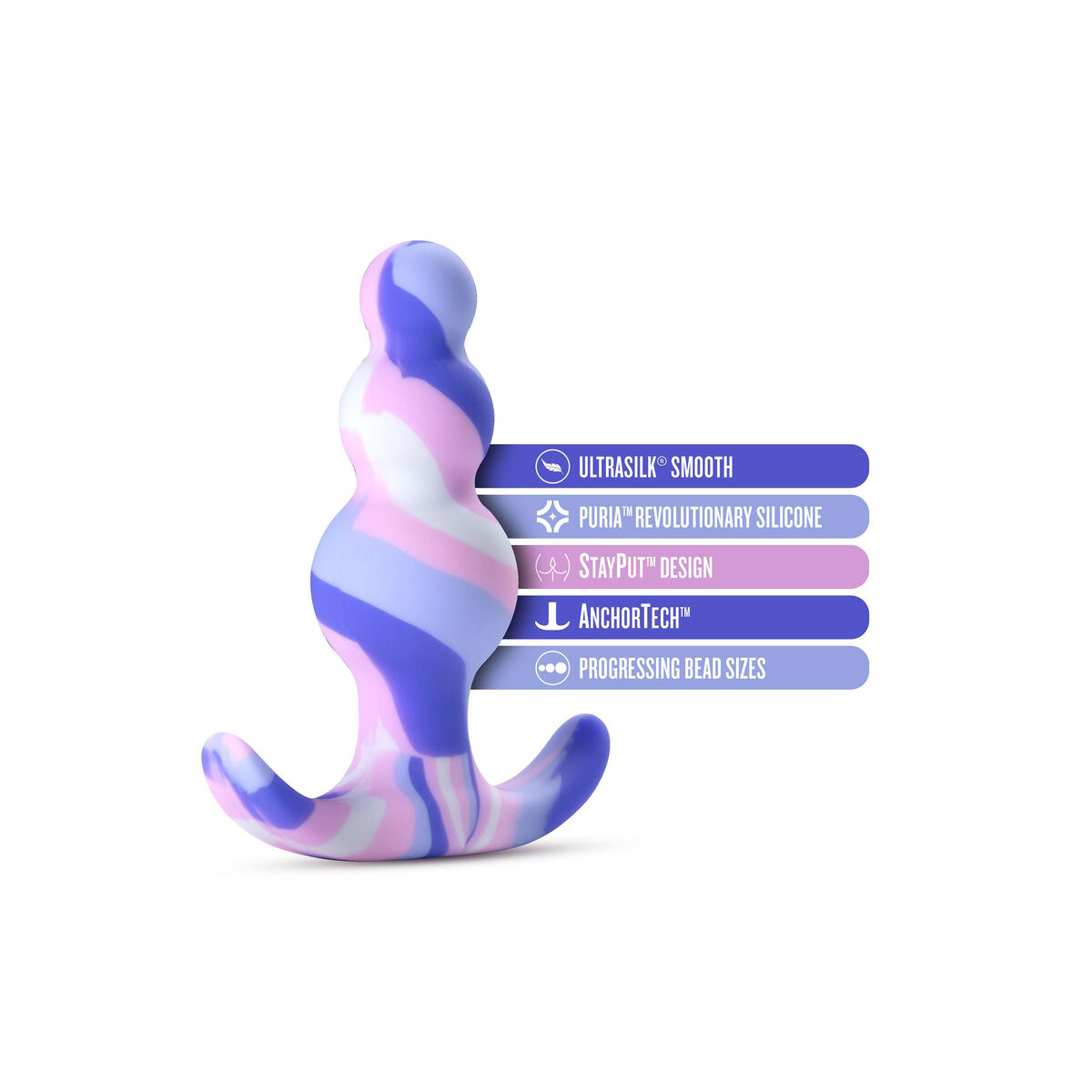 Plug Anal Blush Avant Multicolor (7,6 cm) (6,3 cm)