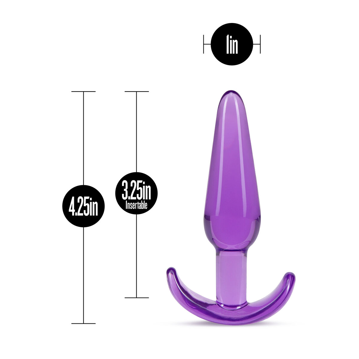 Plug Anal Blush B yours Morado (7,6 cm)