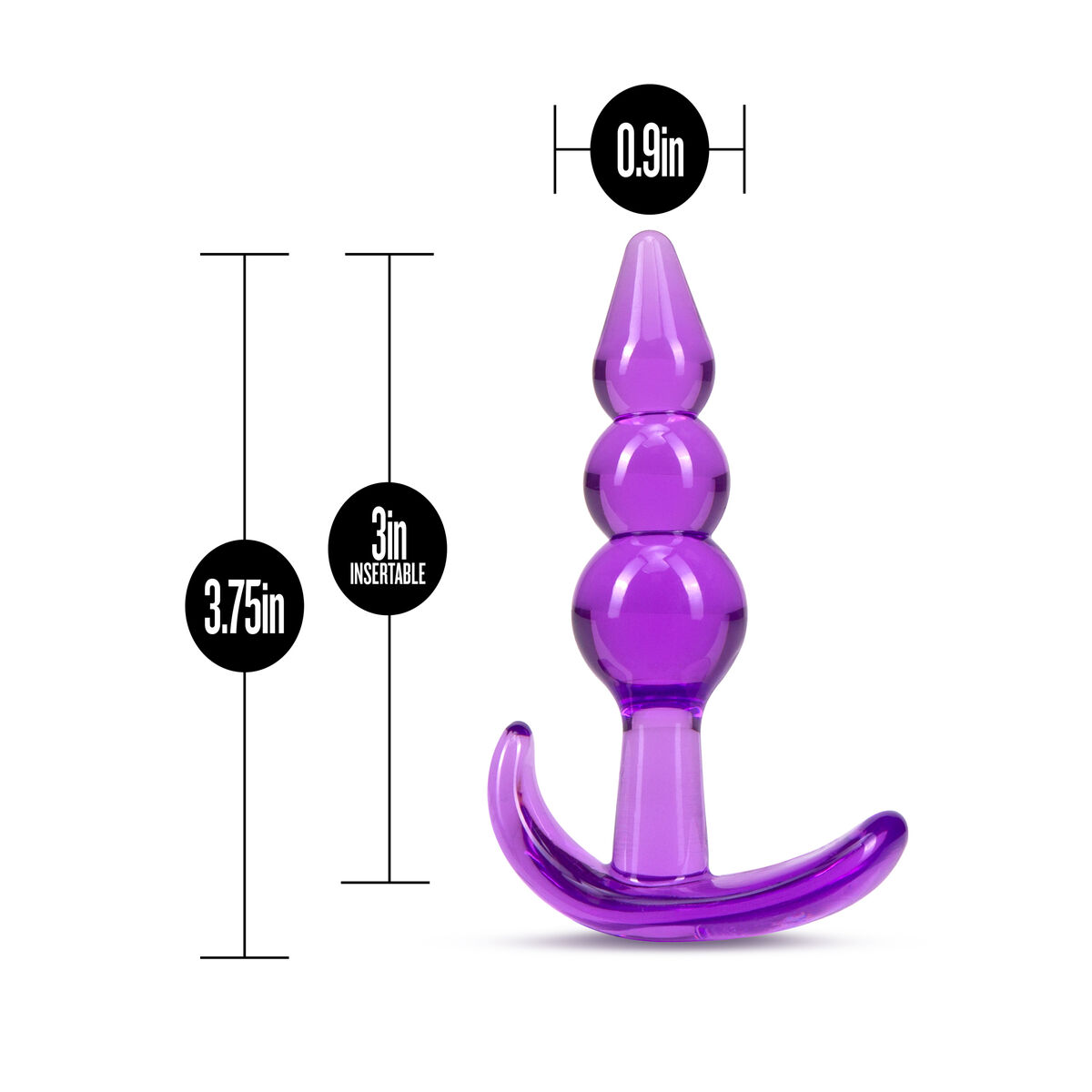 Plug Anal Blush B yours Morado (9,5 cm) (6,9 cm)