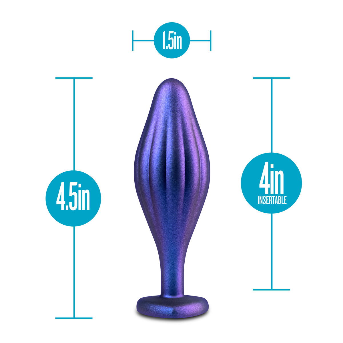 Plug Anal Blush Adventures Morado (10,1 cm)