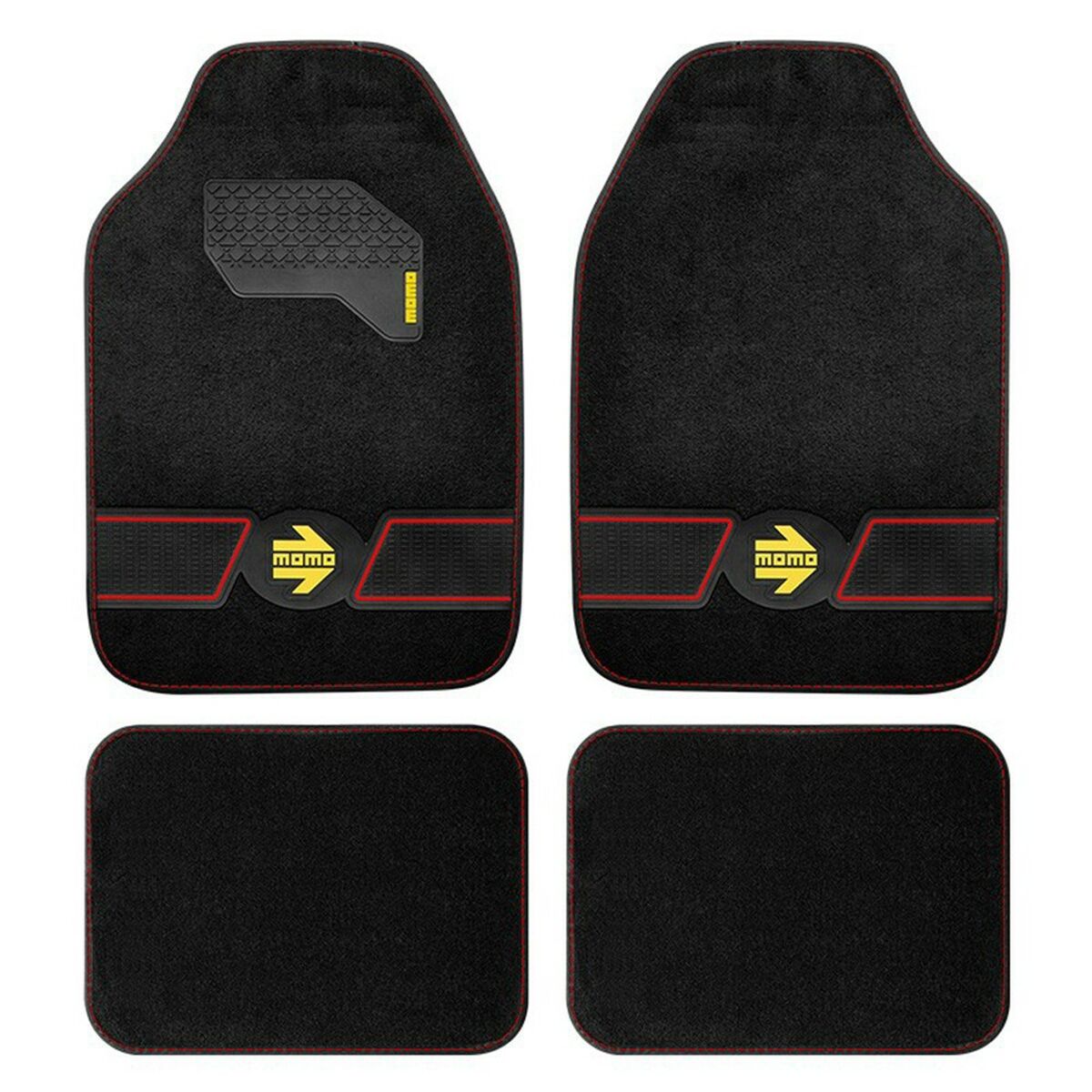 Set de Alfombrillas para Coche MOMO MOMLCM4FUBR Universal 4 Piezas