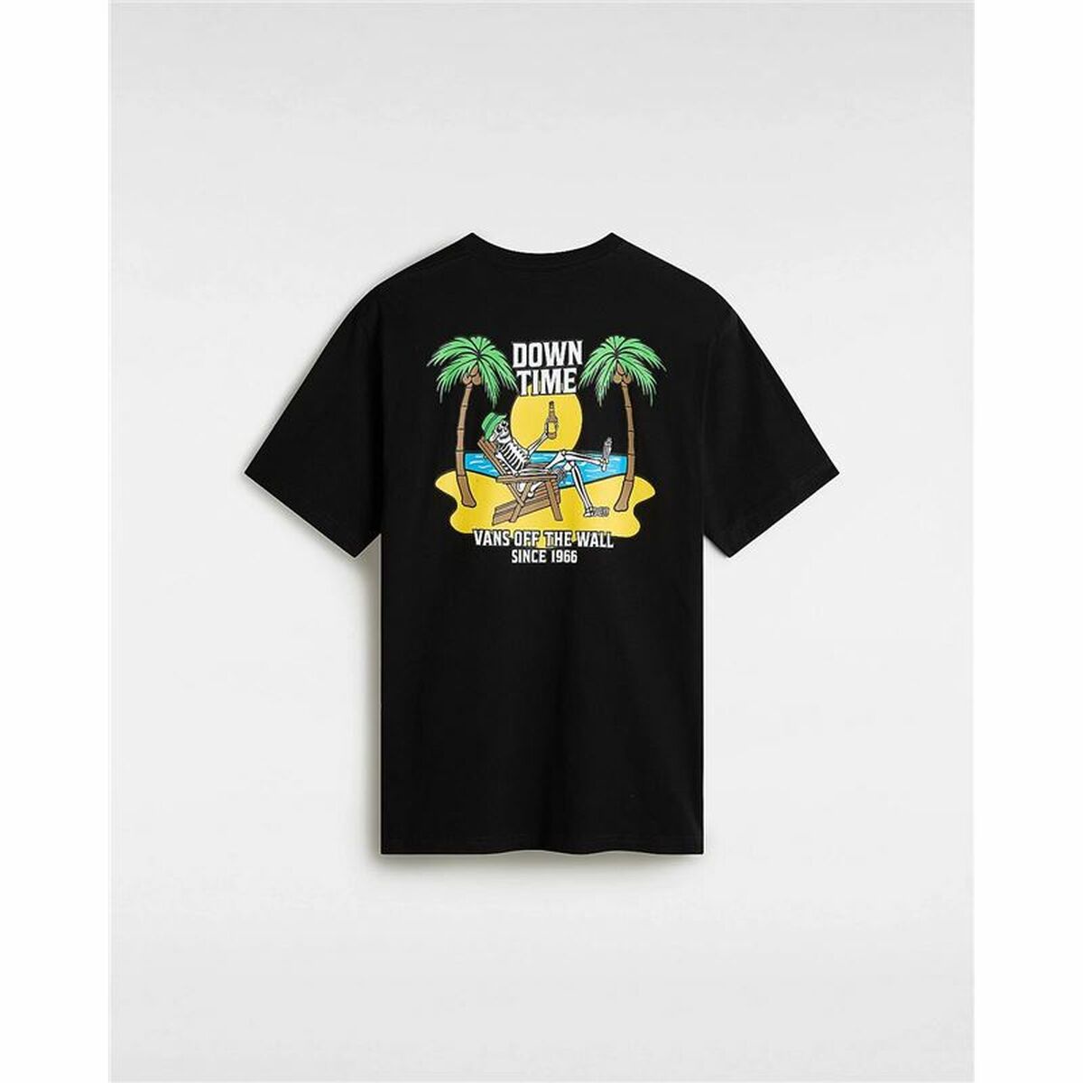 Camiseta de Manga Corta Hombre Vans Down Time Negro