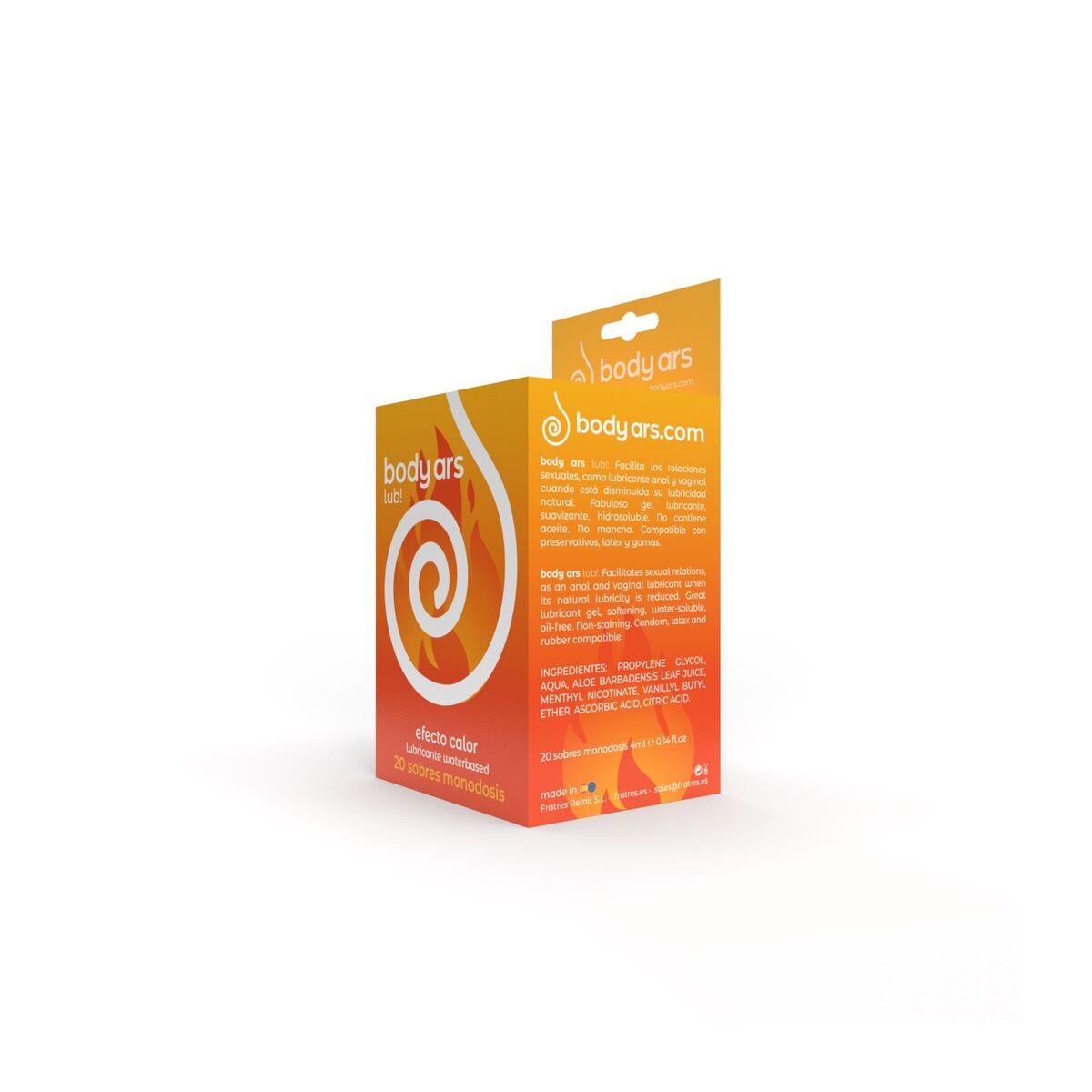 Lubricante Con Base de Agua Body Ars 4 ml