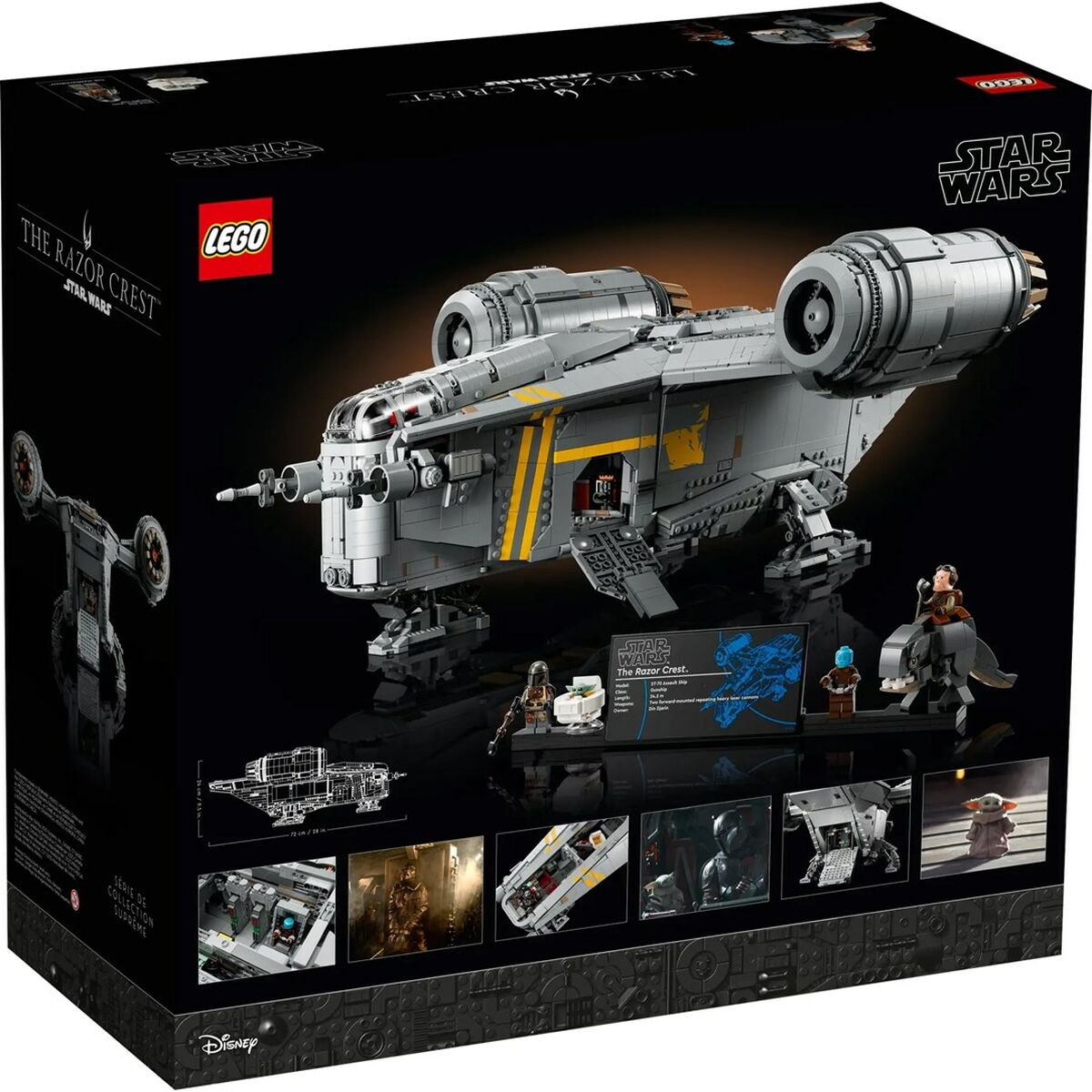 Juego de Construcción Lego Star Wars 75331 The Razor Crest Negro 6187 Piezas