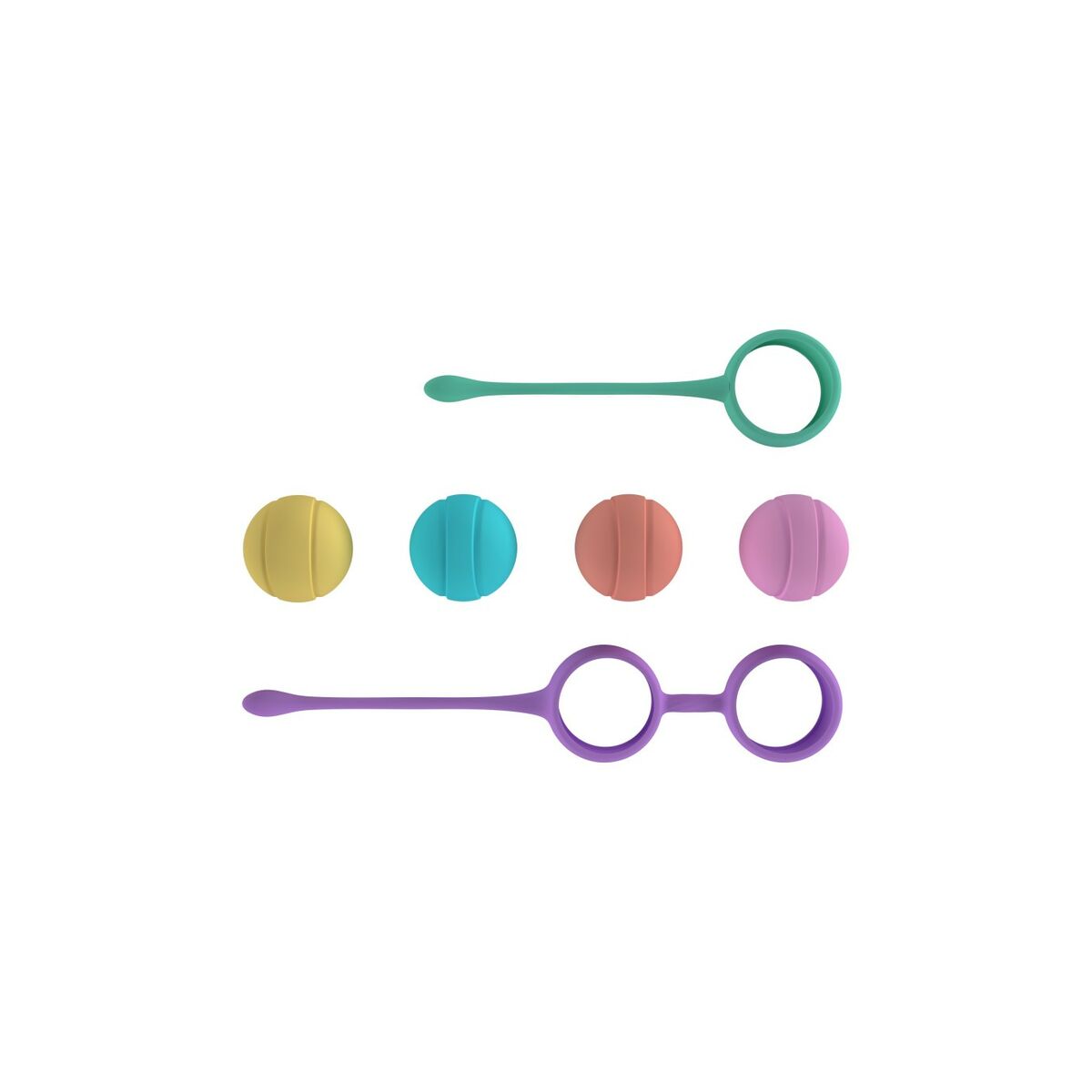 Set de Bolas Chinas Party Color Toys Silicona 3 Piezas