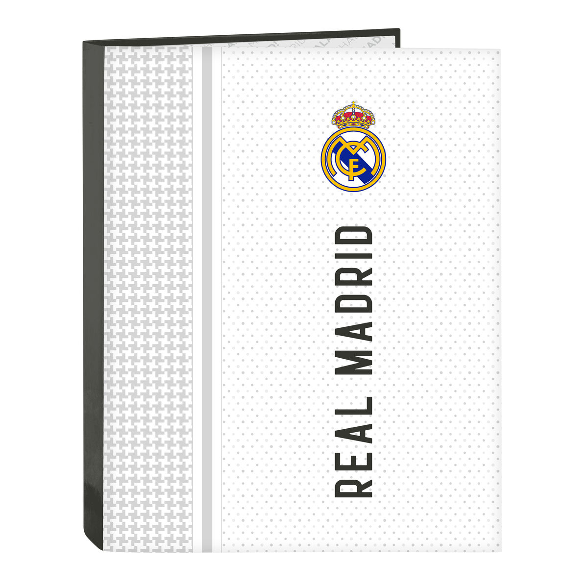 Carpeta de anillas Real Madrid C.F. Blanco Gris A4 26.5 x 33 x 4 cm